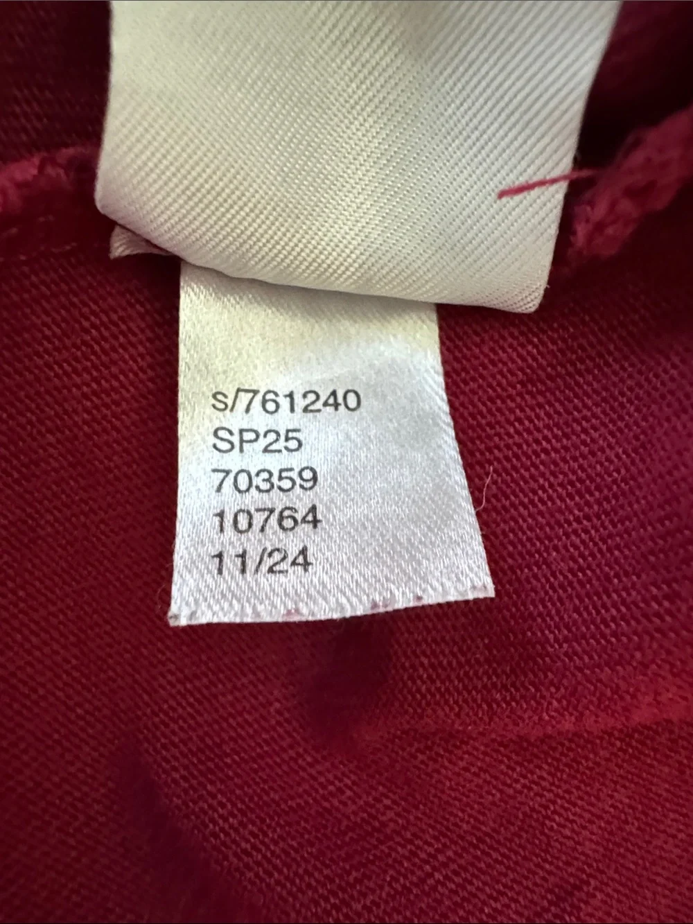 LOFT Short Sleeve Crewneck Tee in Deep Berry